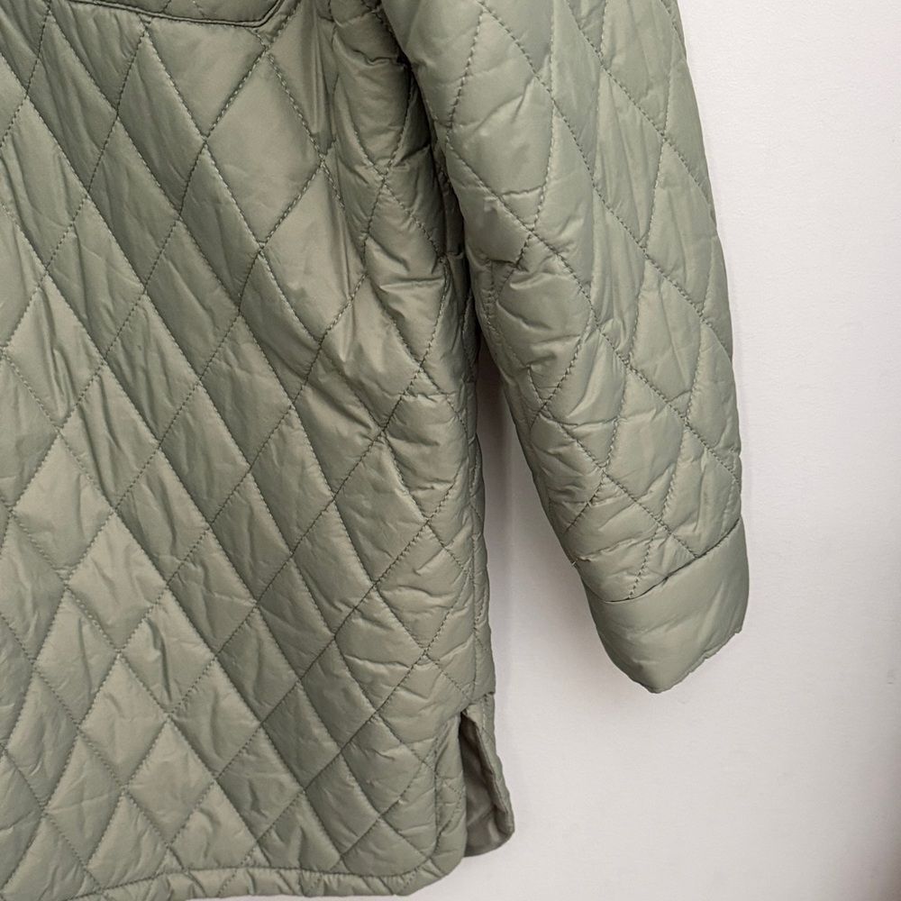 Forever 21 Oversized Olive Green Quilted Shirt Jacket Size S - Picture 5 of 7